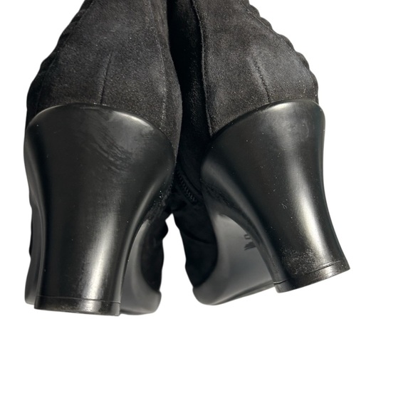 Dansko Buffy Womens Leather Suede Black Ankle Booties Sz 39 - Picture 8 of 9